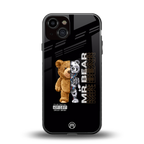 bear pal back phone cover | glass case for iphone 13
