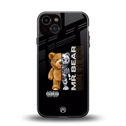 bear pal back phone cover | glass case for iphone 13
