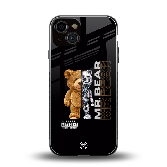 bear pal back phone cover | glass case for iphone 13