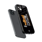 bear pal back phone cover | glass case for iphone 14 plus
