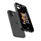 bear pal back phone cover | glass case for iphone 16 plus