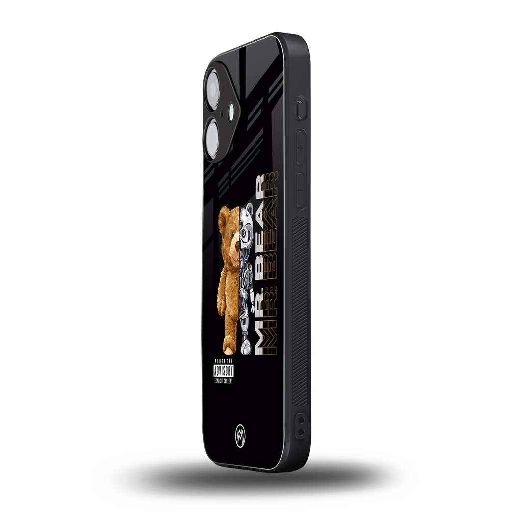 bear pal back phone cover | glass case for iphone 16