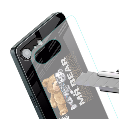 bear pal back phone cover | glass case for iphone 16e