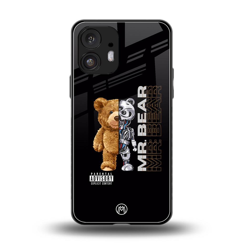 bear pal back phone cover | glass case for nothing phone 2