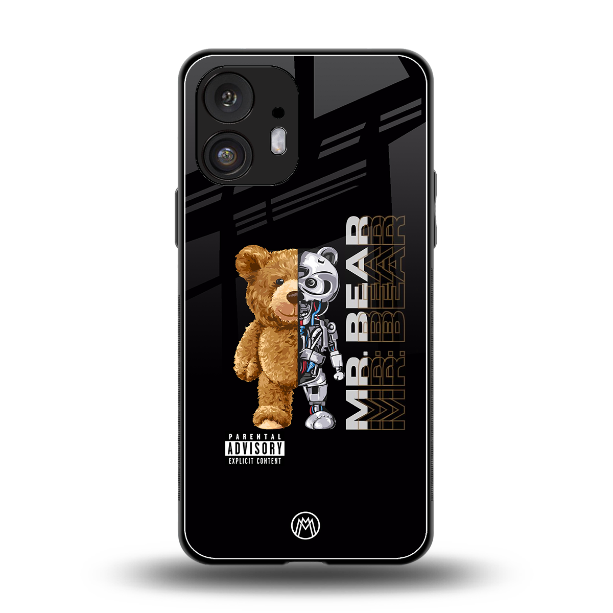 bear pal back phone cover | glass case for nothing phone 2