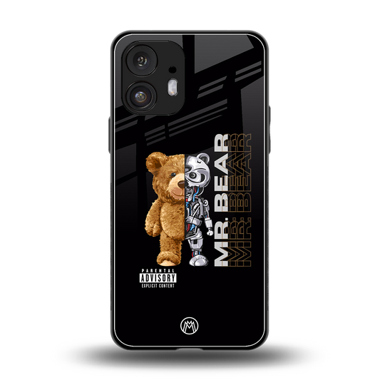 bear pal back phone cover | glass case for nothing phone 2