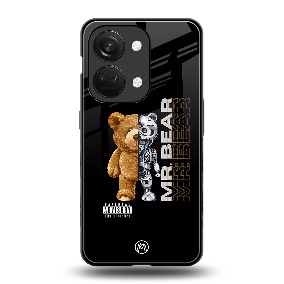 bear pal back phone cover | glass case for oneplus nord 3