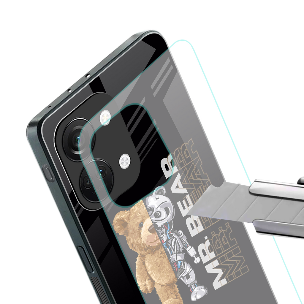 bear pal back phone cover | glass case for oneplus nord 3