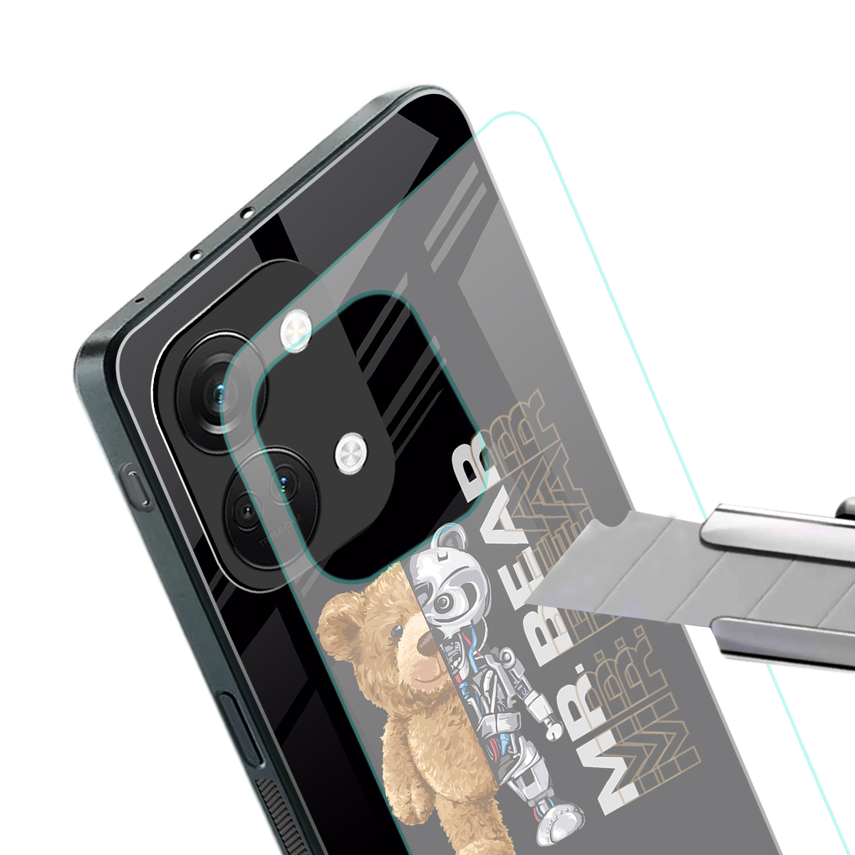 bear pal back phone cover | glass case for oneplus nord 3