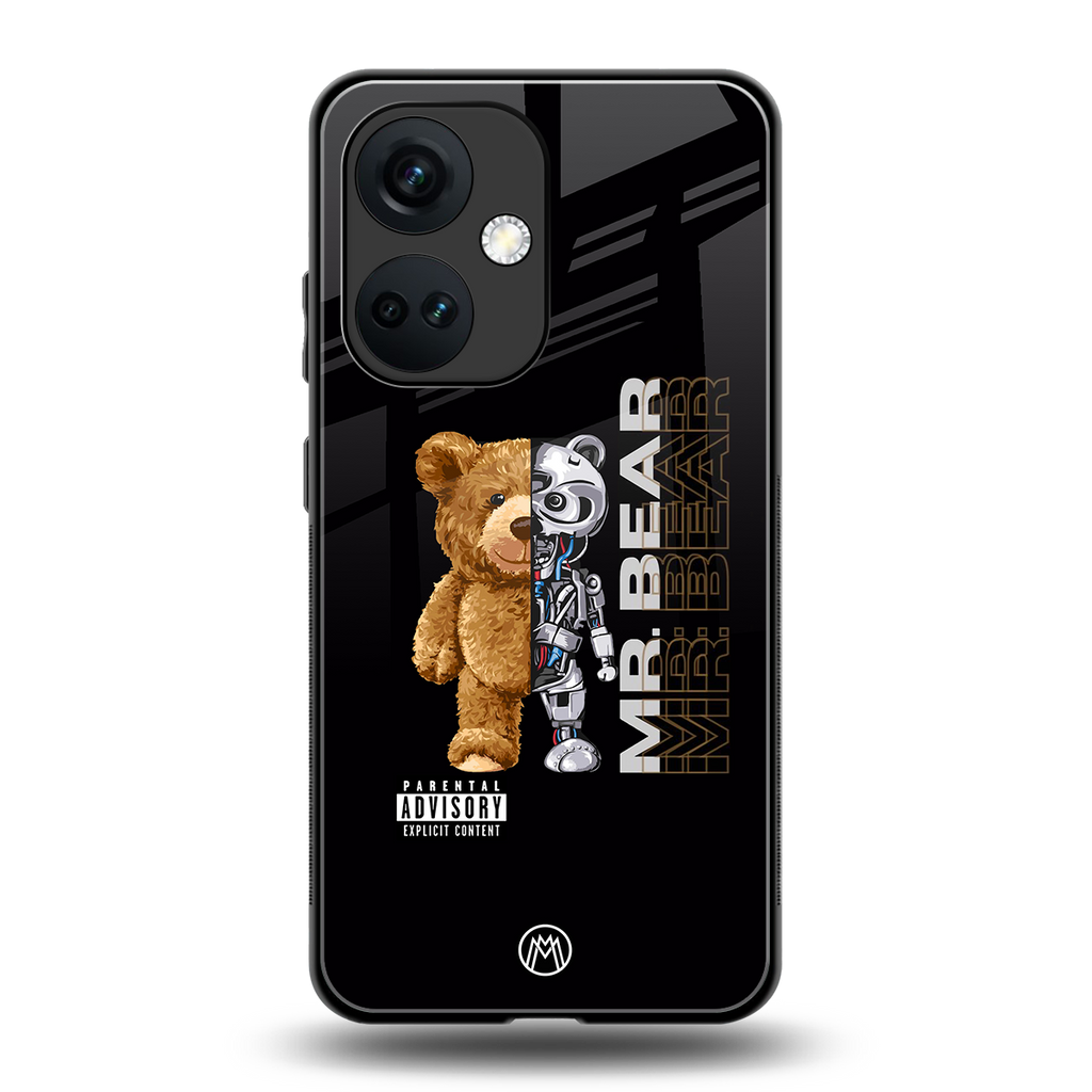 bear pal back phone cover | glass case for oneplus nord ce 3