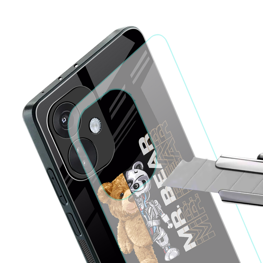 bear pal back phone cover | glass case for oneplus nord ce 3