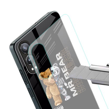 bear pal back phone cover | glass case for oneplus nord ce 4 lite