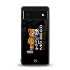bear pal back phone cover | glass case for google pixel 6