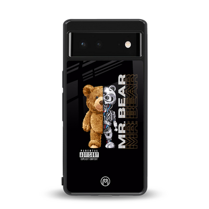 bear pal back phone cover | glass case for Google Pixel 6A