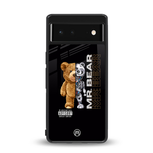 bear pal back phone cover | glass case for Google Pixel 6A