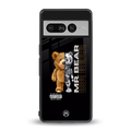 bear pal back phone cover | glass case for google pixel 7 pro