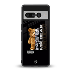 bear pal back phone cover | glass case for google pixel 7 pro