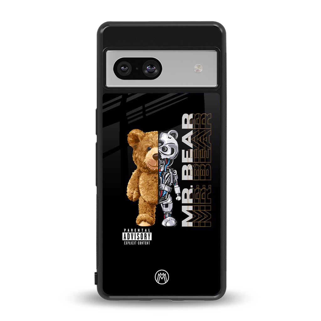 bear pal back phone cover | glass case for Google Pixel 7