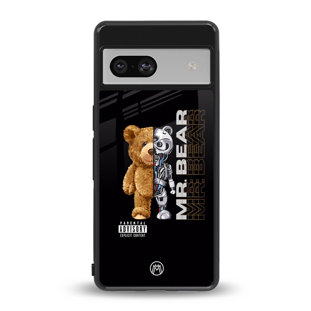 bear pal back phone cover | glass case for Google Pixel 7