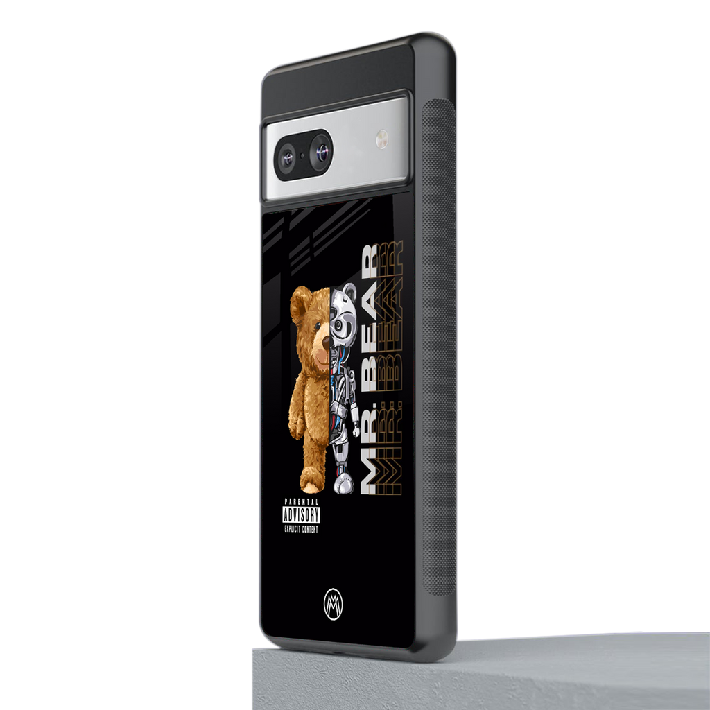 bear pal back phone cover | glass case for Google Pixel 7