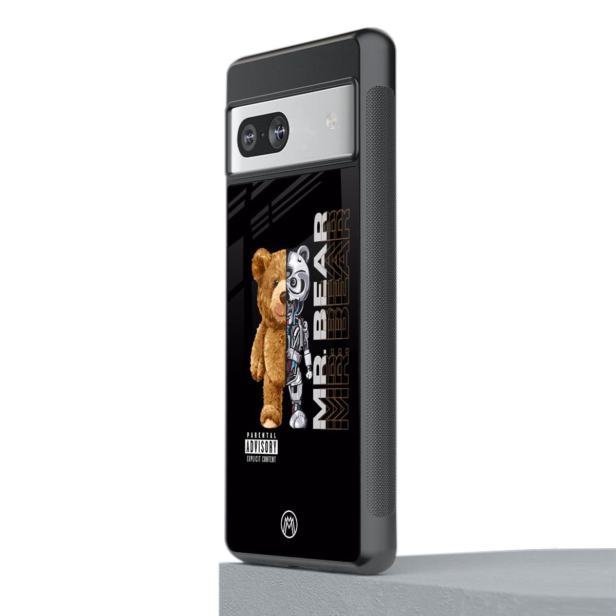 bear pal back phone cover | glass case for Google Pixel 7