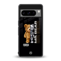 bear pal back phone cover | glass case for google pixel 8 pro