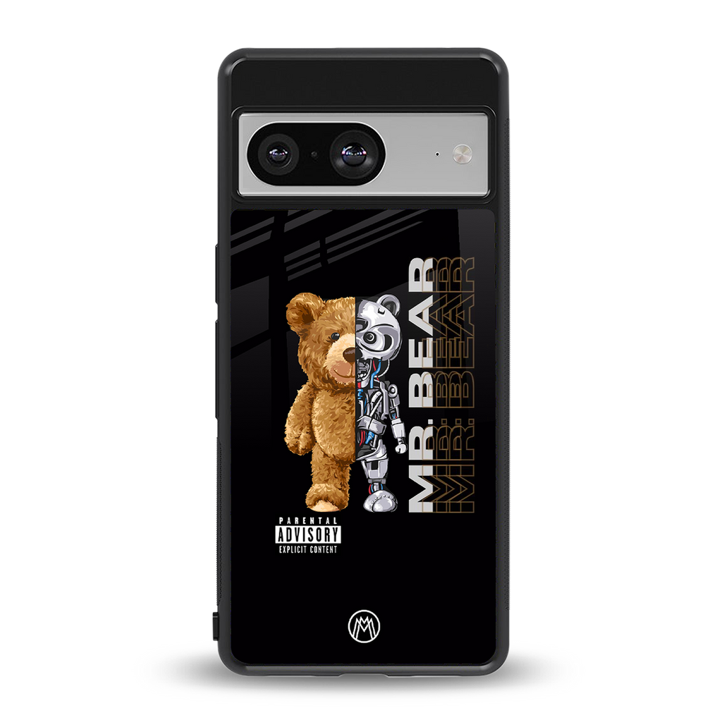 bear pal back phone cover | glass case for Google Pixel 8
