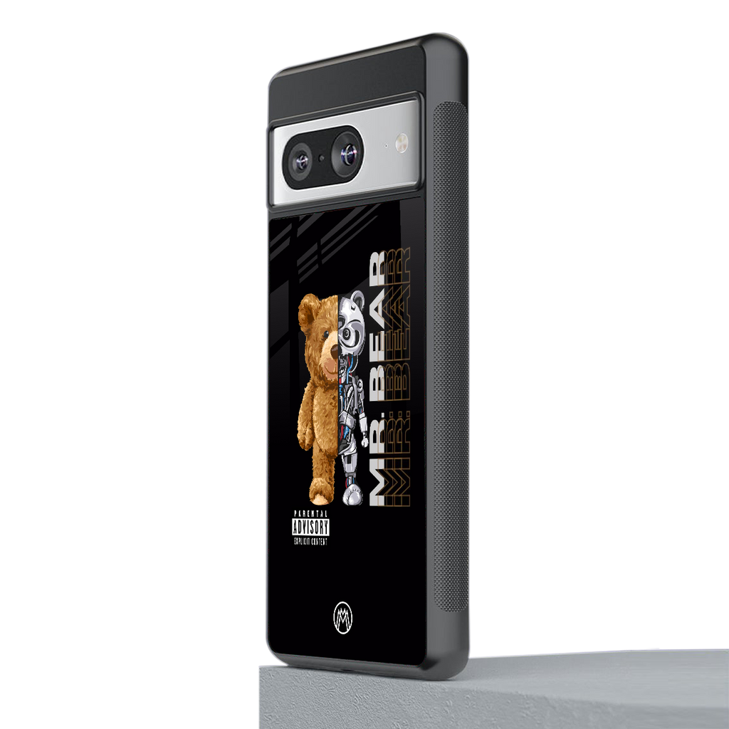 bear pal back phone cover | glass case for Google Pixel 8