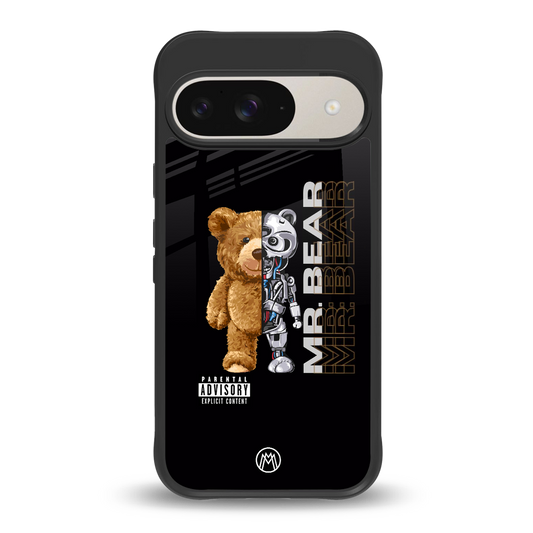 bear pal back phone cover | glass case for google pixel 9
