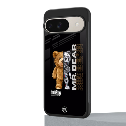 bear pal back phone cover | glass case for google pixel 9