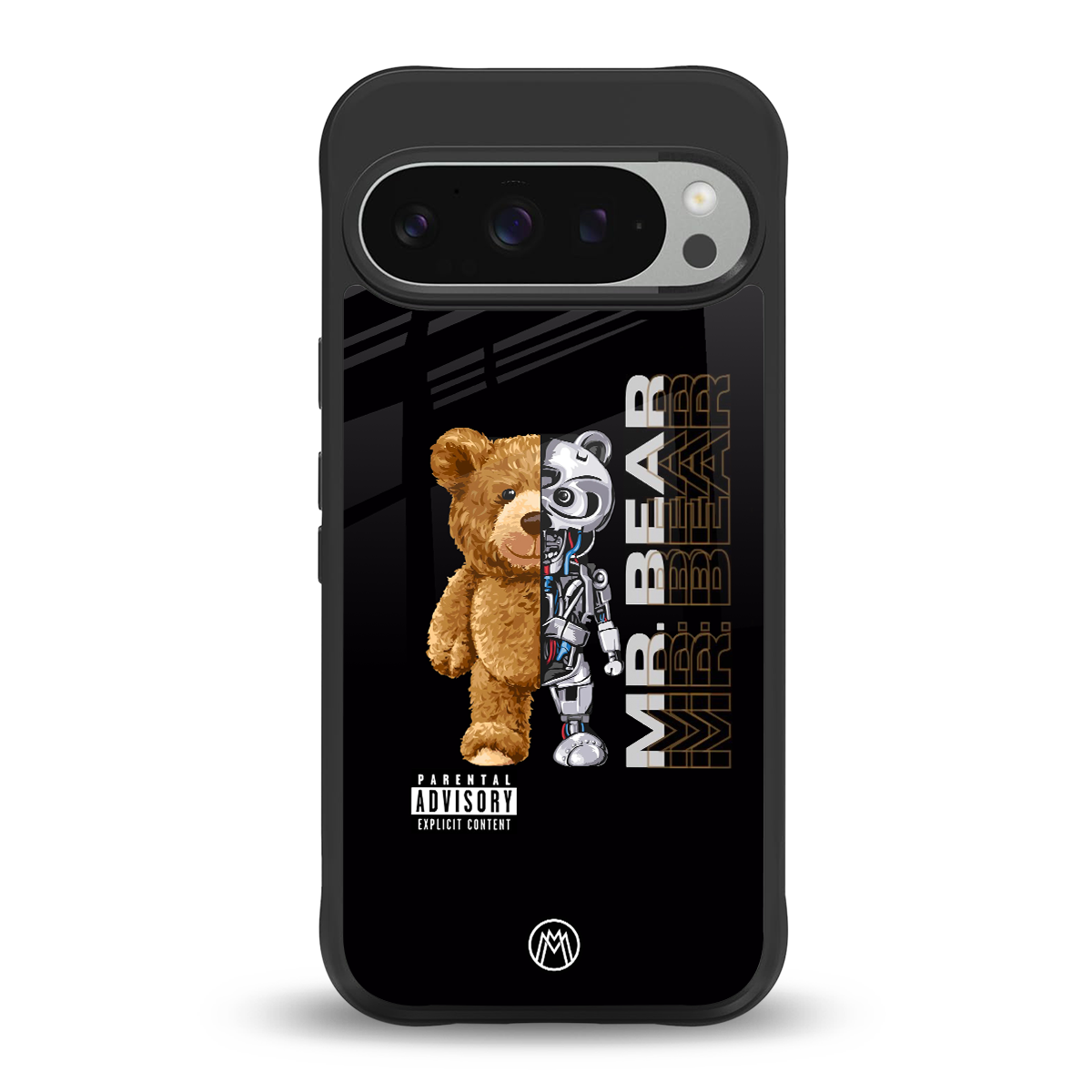 bear pal back phone cover | glass case for google pixel 9 pro