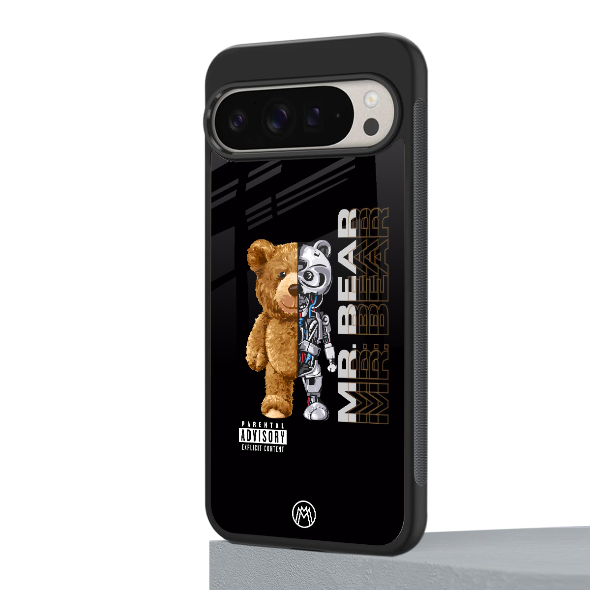bear pal back phone cover | glass case for google pixel 9 pro xl