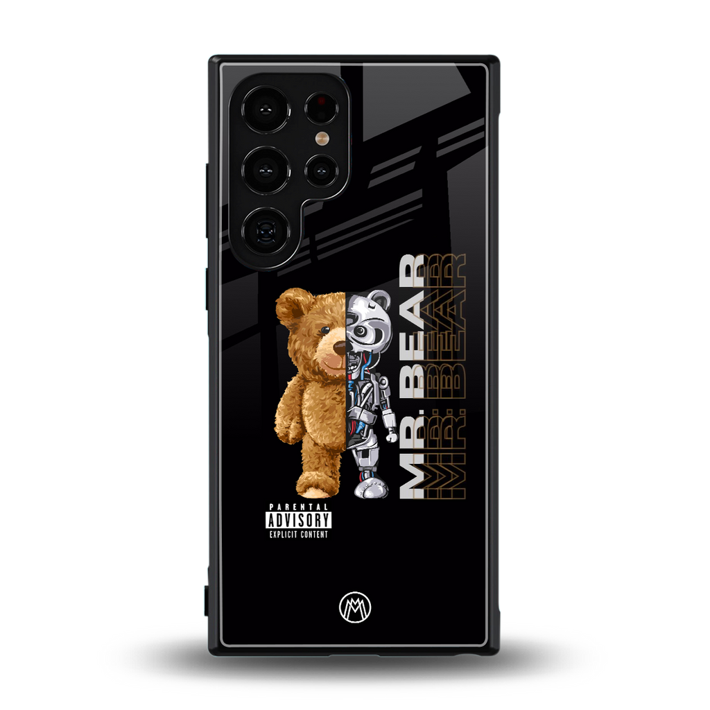 bear pal back phone cover | glass case for samsung galaxy s23 ultra
