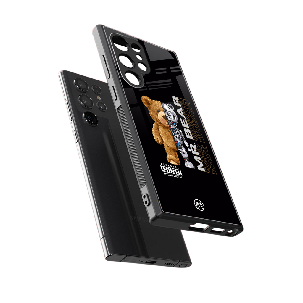 bear pal back phone cover | glass case for samsung galaxy s23 ultra