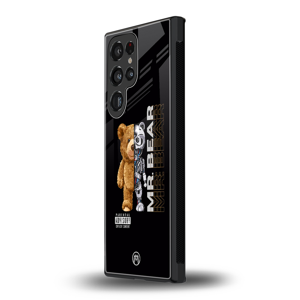 bear pal back phone cover | glass case for samsung galaxy s23 ultra