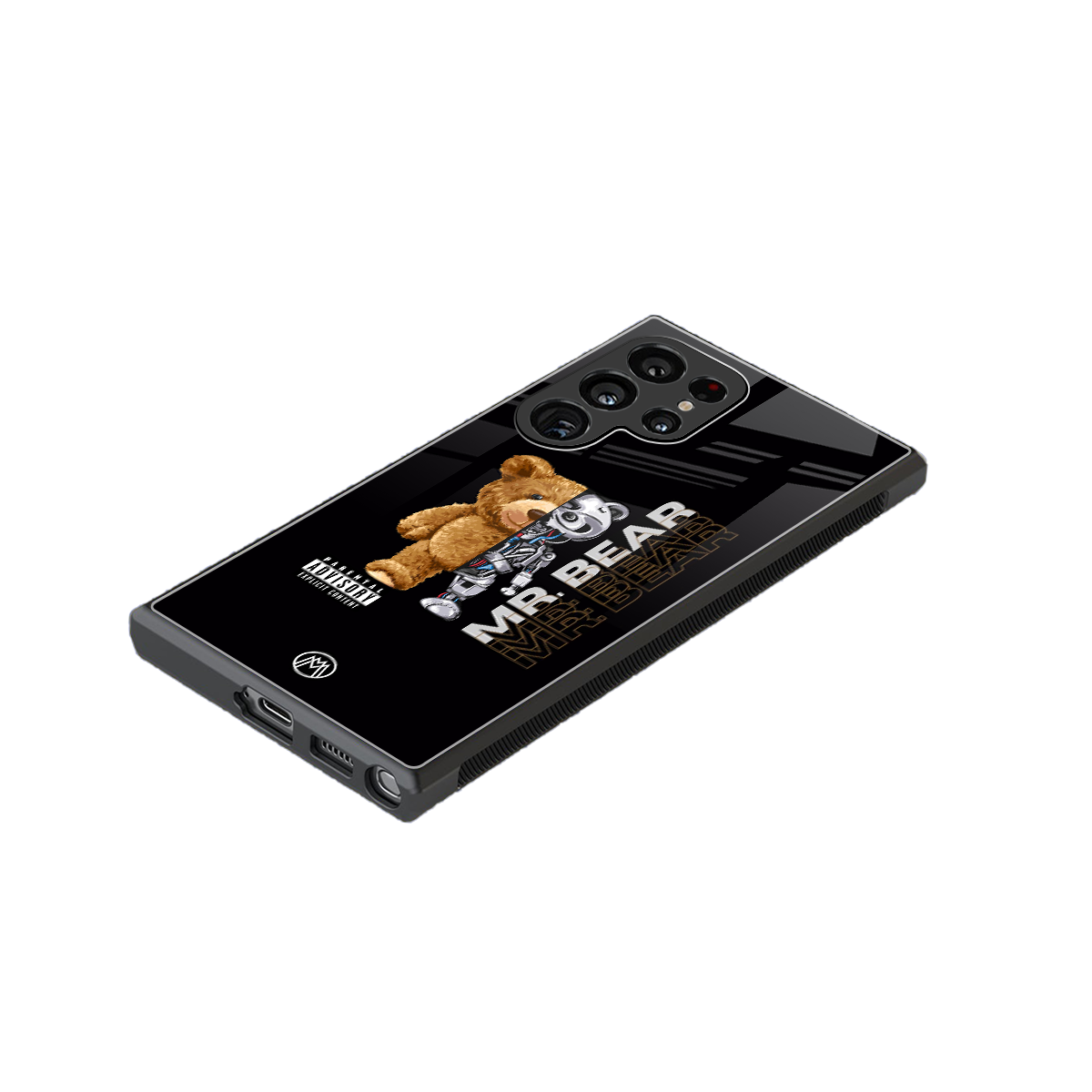 bear pal back phone cover | glass case for samsung galaxy s24 ultra