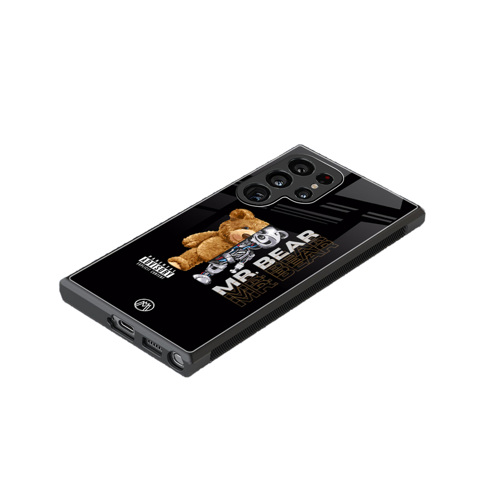 bear pal back phone cover | glass case for samsung galaxy s23 ultra
