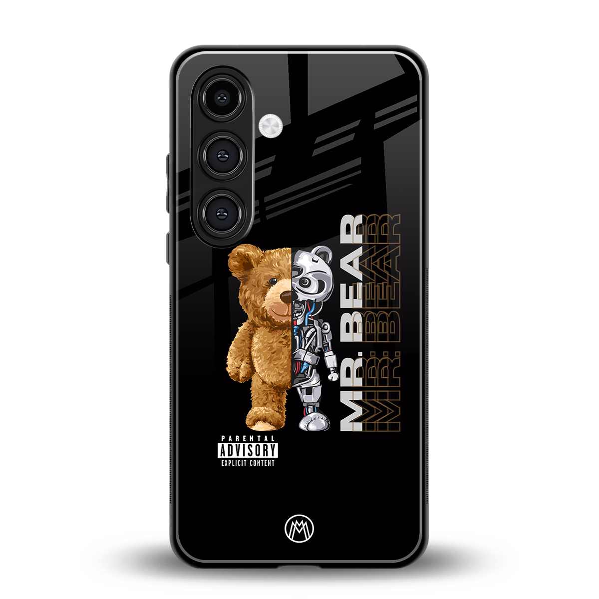 bear pal back phone cover | glass case for samsung galaxy s24 fe