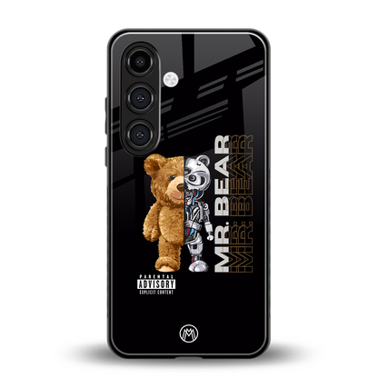 bear pal back phone cover | glass case for samsung galaxy s24 fe