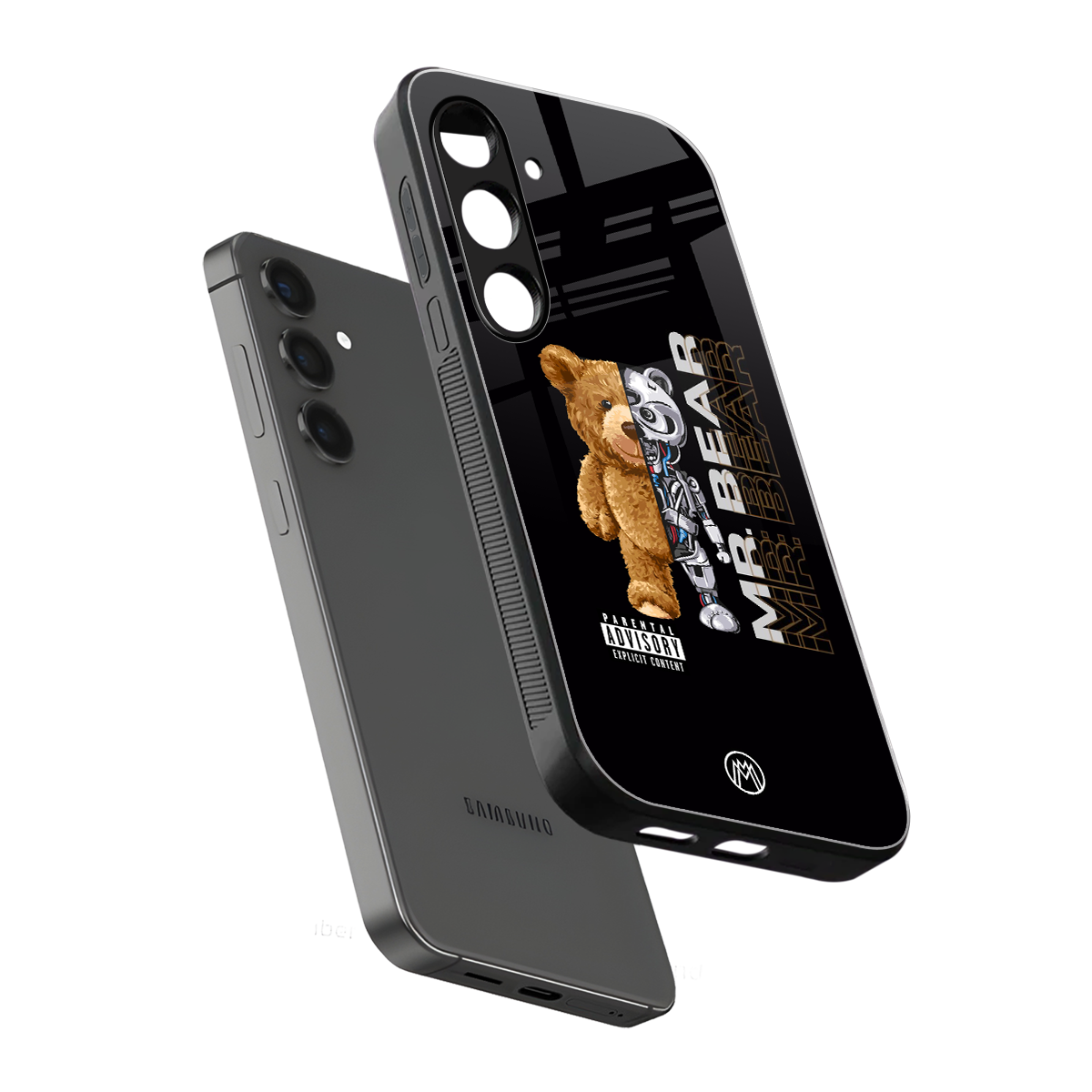 bear pal back phone cover | glass case for samsung galaxy s24 fe