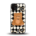 bear uniform pattern back phone cover | glass case for iphone 13