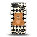 bear uniform pattern back phone cover | glass case for iphone 16e