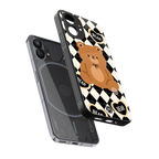 bear uniform pattern back phone cover | glass case for nothing phone 1