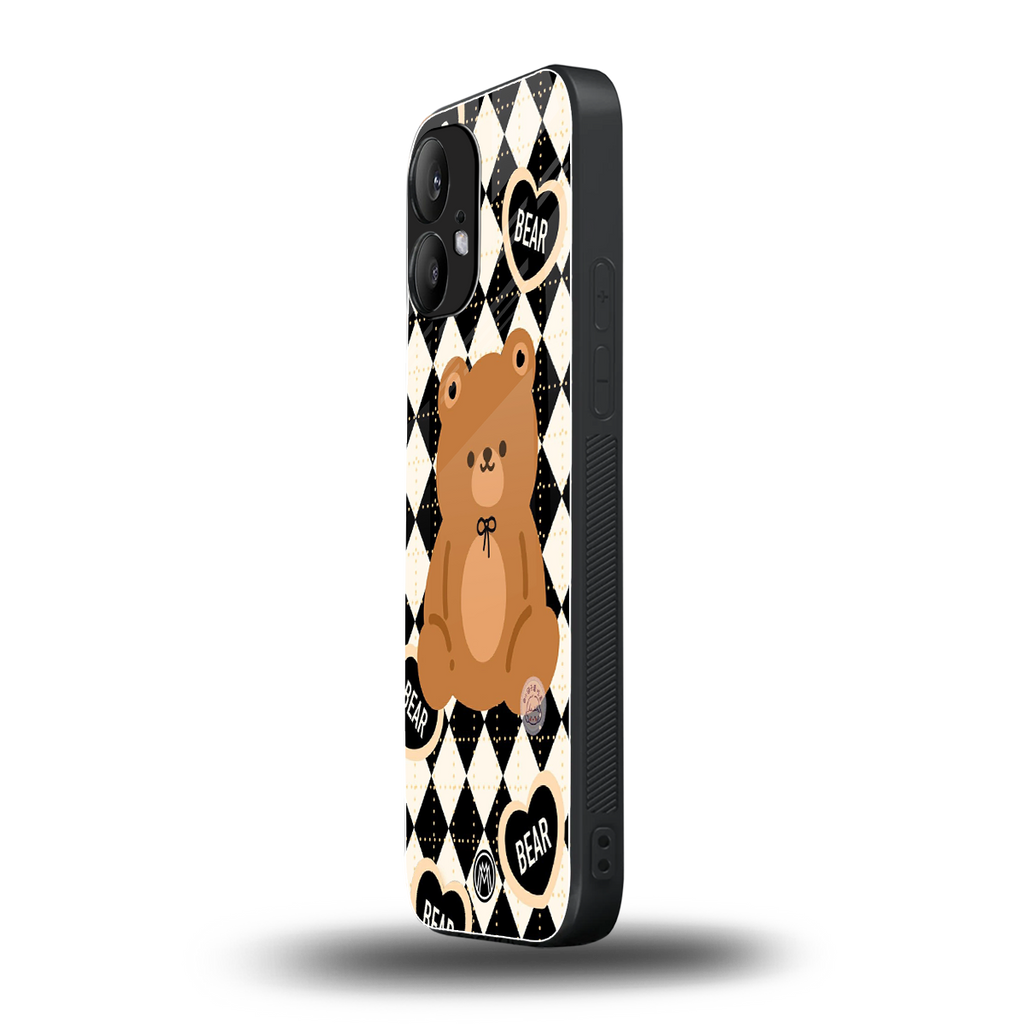 bear uniform pattern back phone cover | glass case for nothing phone 2