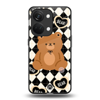 bear uniform pattern back phone cover | glass case for oneplus nord 3