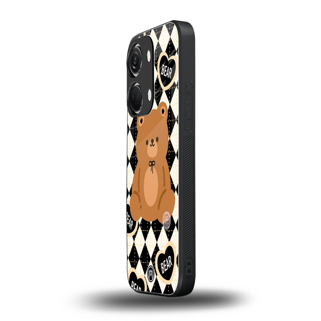 bear uniform pattern back phone cover | glass case for oneplus nord 3