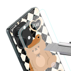 bear uniform pattern back phone cover | glass case for oneplus nord 3