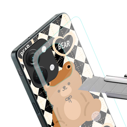bear uniform pattern back phone cover | glass case for oneplus nord 3