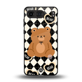 bear uniform pattern back phone cover | glass case for oneplus nord 4