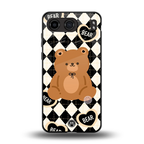bear uniform pattern back phone cover | glass case for oneplus nord 4